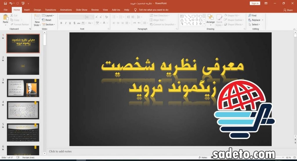 پاورپوینت نظریه شخصیت فروید
