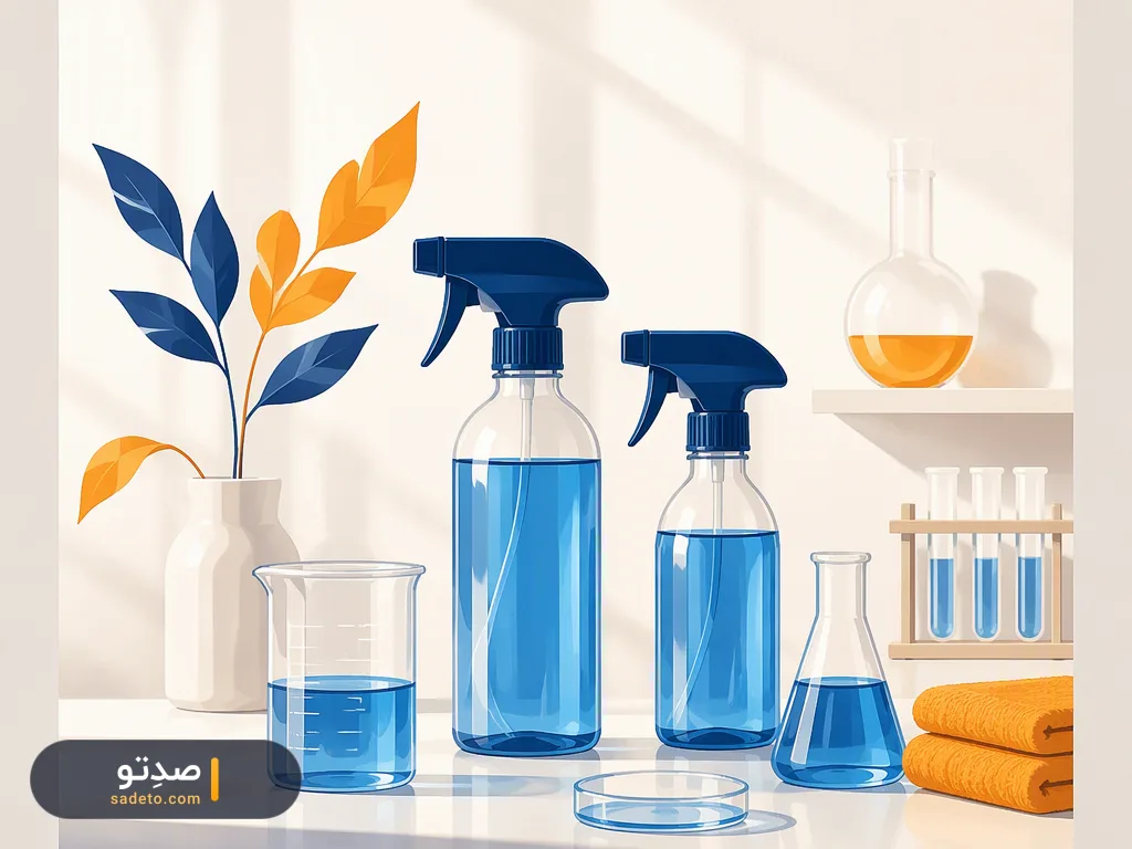 تولید شیشه پاک کن و محلول ضد عفونی کننده در کارگاه شوینده